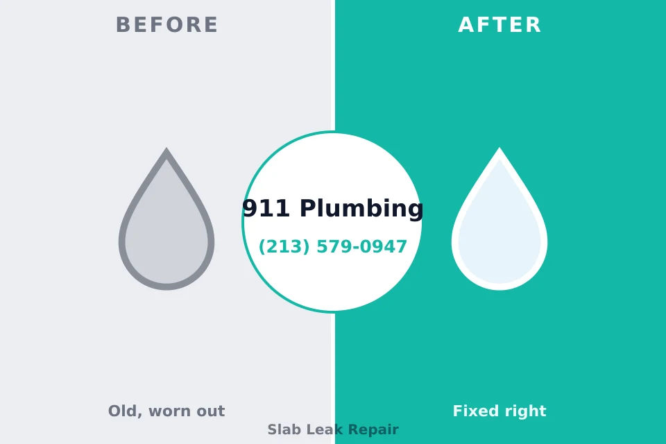 Before and after: plumbing repair Higginson, AR